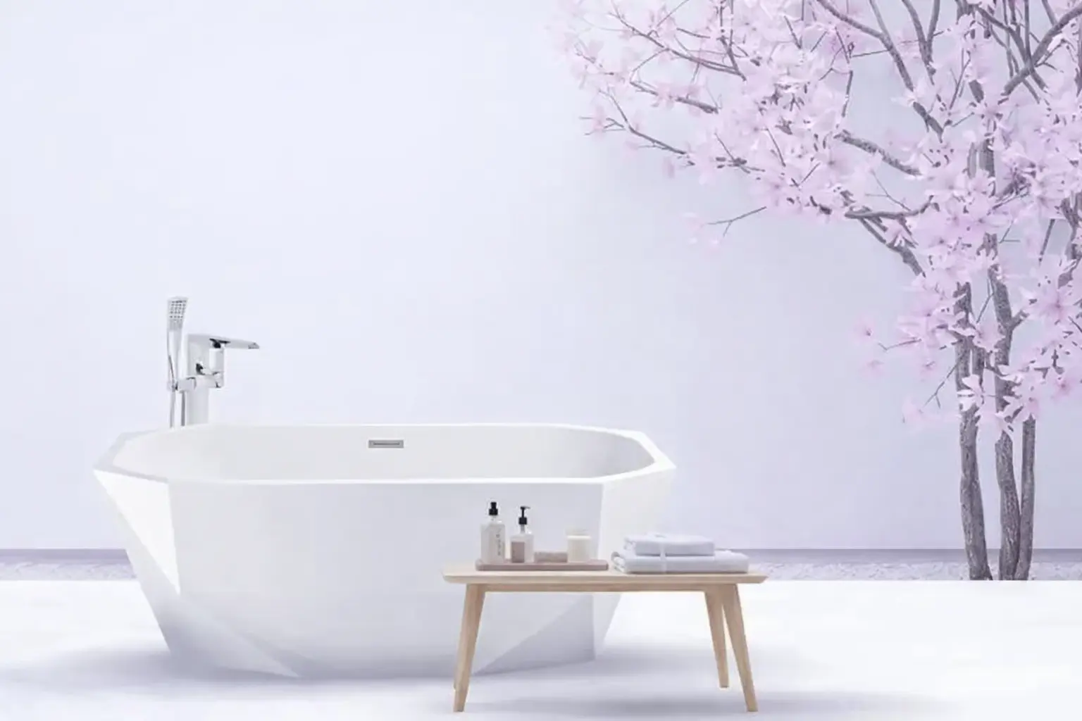Modern freestanding bathtubs showcasing replacement as a long-term alternative to repairing old tubs
